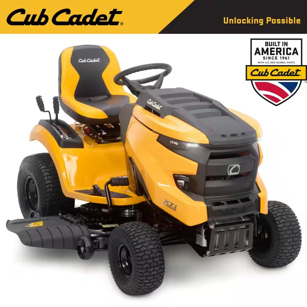 42-Inch Gas Riding Lawn Tractor with 19.5 HP Engine & Hydrostatic Drive