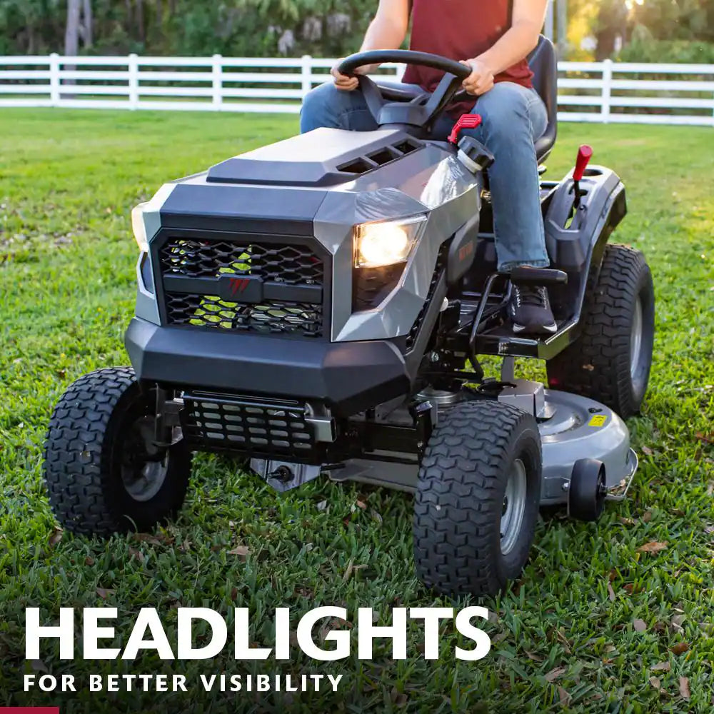 42-Inch Gas Riding Lawn Tractor with 13.5 HP Engine & 6-Speed Manual Transmission