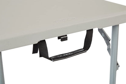 Office Star Products 4-Foot Height-Adjustable Folding Resin Table Light Gray