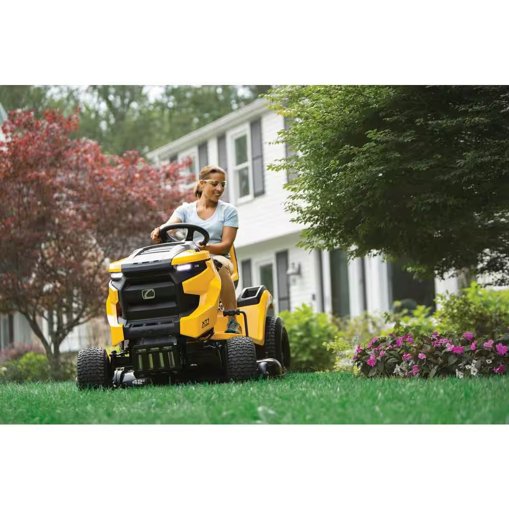 42-Inch Gas Riding Lawn Tractor with 19.5 HP Engine & Hydrostatic Drive