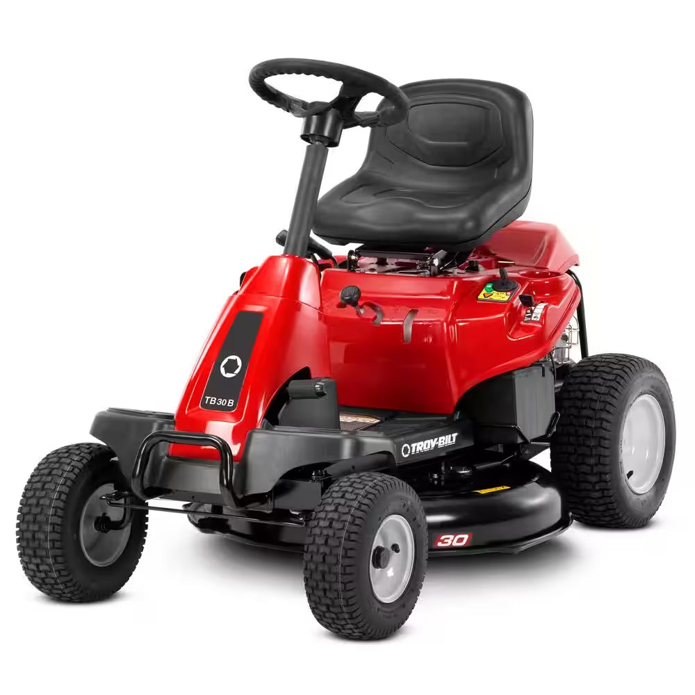 30-Inch Gas Rear Engine Riding Lawn Mower with 10.5 HP Engine, 6-Speed Manual Drive