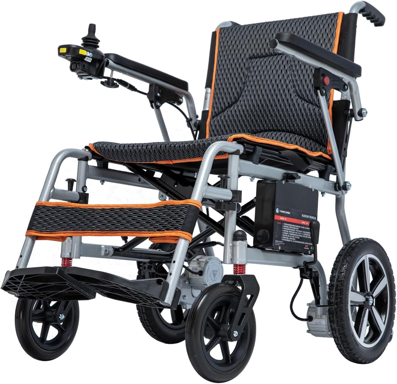 Ultra Lightweight Foldable Electric Wheelchair for Adults, 33 lb Portable Power Chair