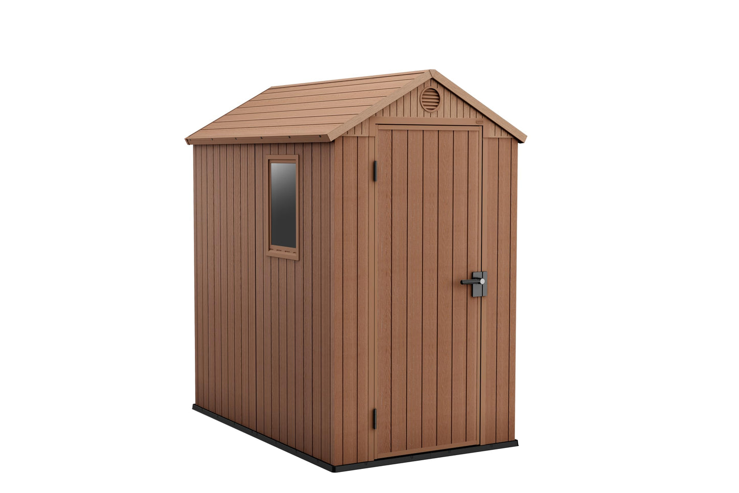6 x 8 ft Outdoor Garden Storage Shed with Double Doors, Window & Heavy-Duty Floor Panel