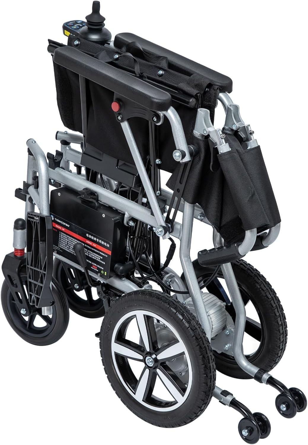 Ultra Lightweight Foldable Electric Wheelchair for Adults, 33 lb Portable Power Chair