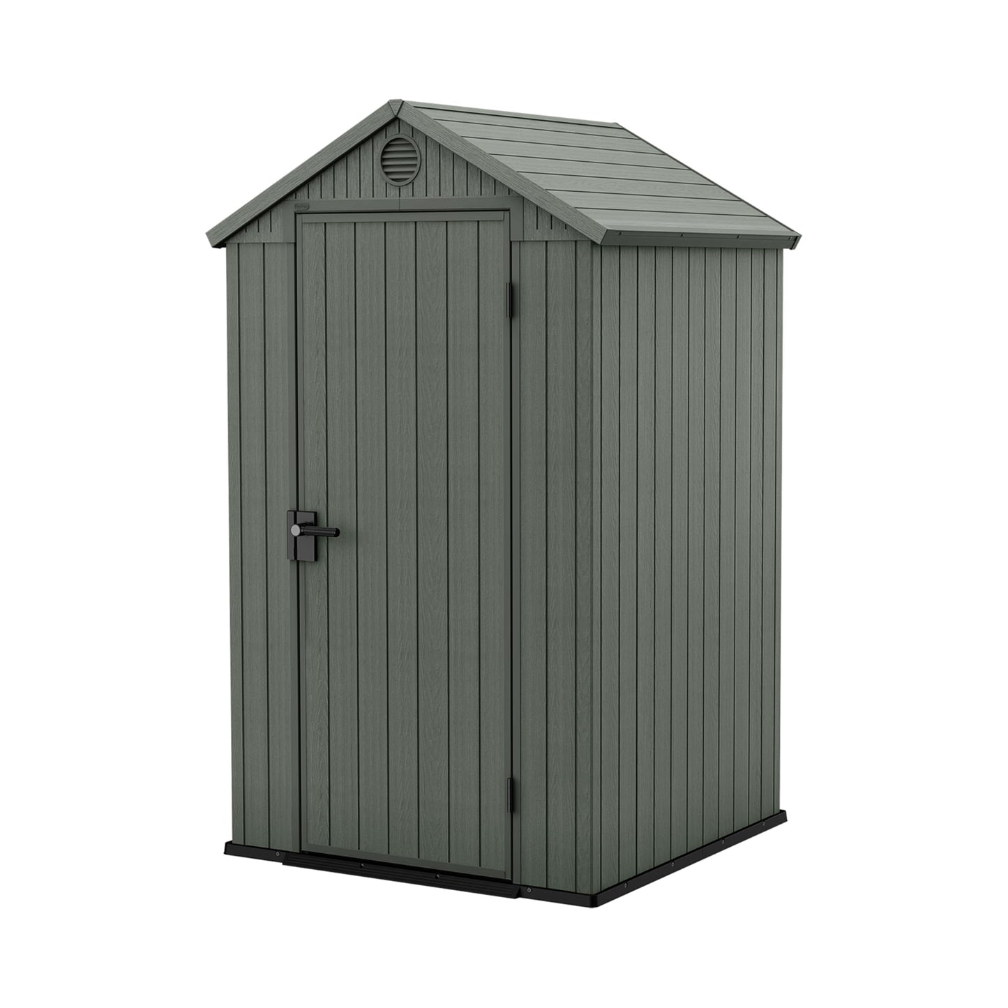 6 x 8 ft Outdoor Garden Storage Shed with Double Doors, Window & Heavy-Duty Floor Panel