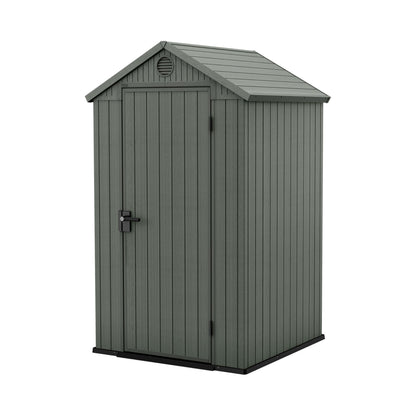 6 x 8 ft Outdoor Garden Storage Shed with Double Doors, Window & Heavy-Duty Floor Panel