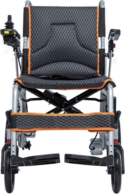 Ultra Lightweight Foldable Electric Wheelchair for Adults, 33 lb Portable Power Chair