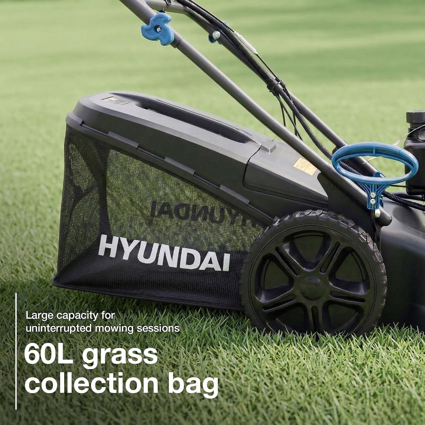 20-Inch Self-Propelled Petrol Lawn Mower with Electric Start, 196cc Engine