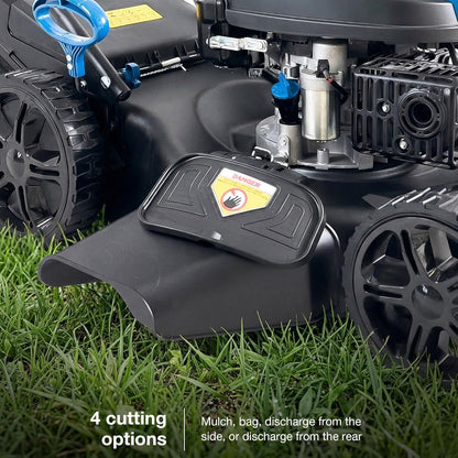 20-Inch Self-Propelled Petrol Lawn Mower with Electric Start, 196cc Engine