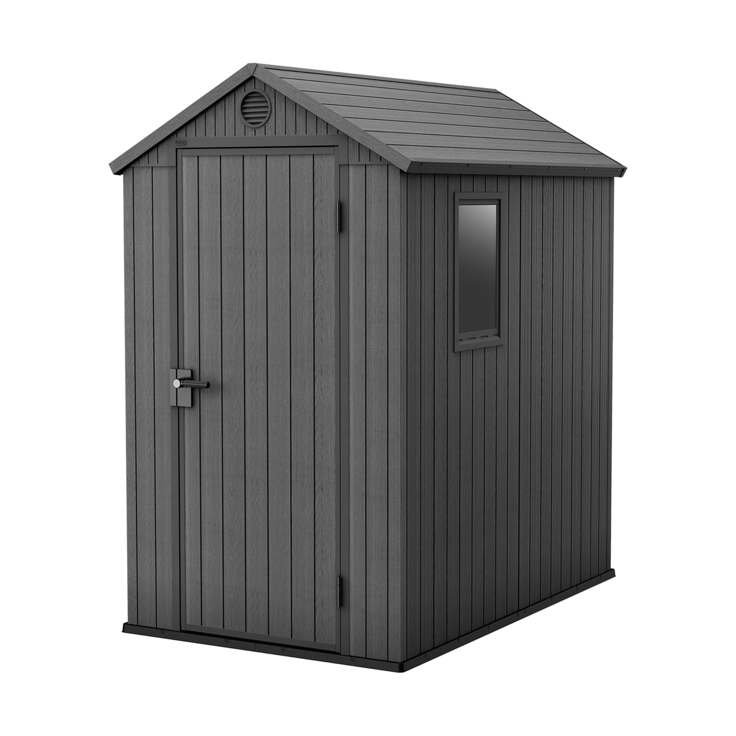 6 x 8 ft Outdoor Garden Storage Shed with Double Doors, Window & Heavy-Duty Floor Panel