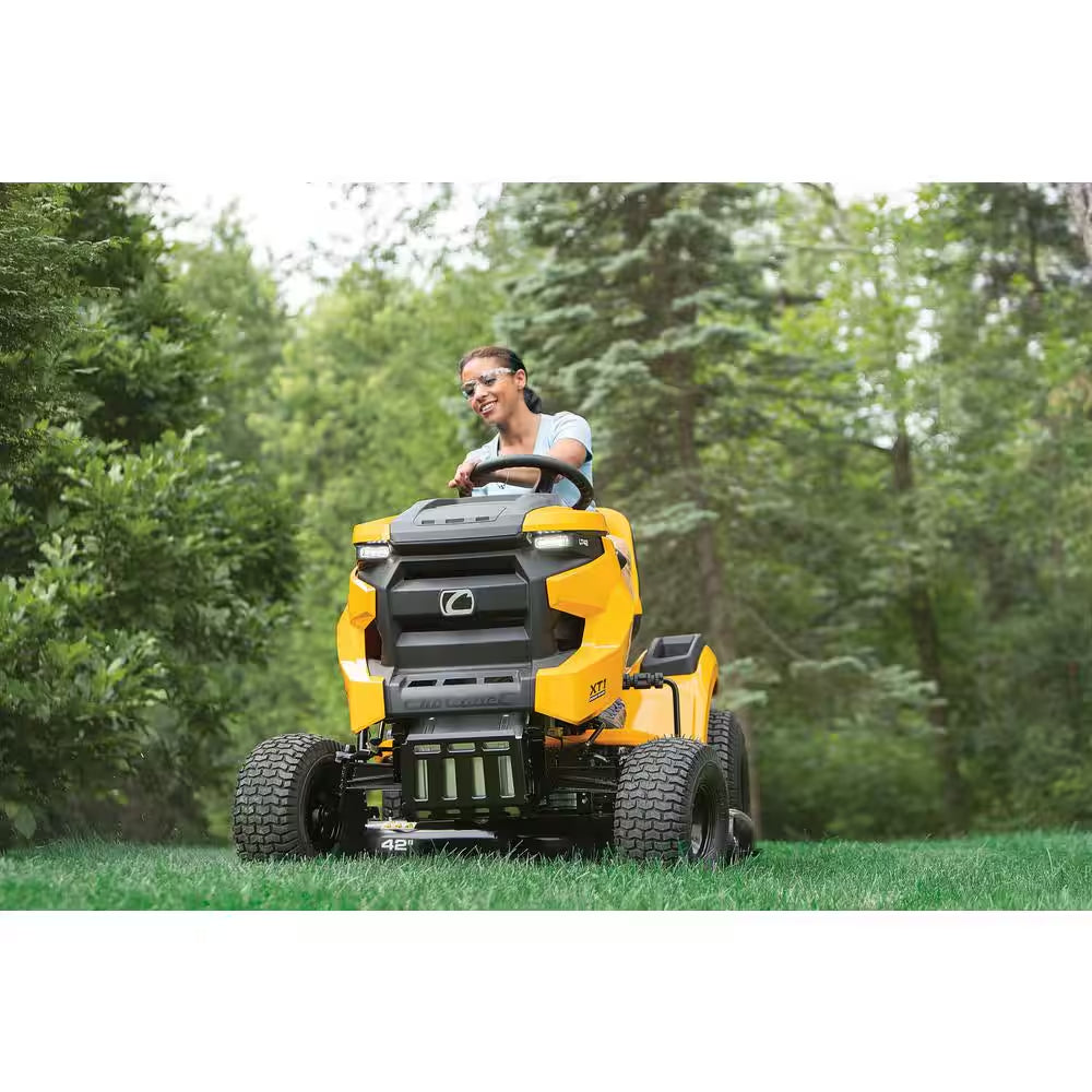 42-Inch Gas Riding Lawn Tractor with 19.5 HP Engine & Hydrostatic Drive