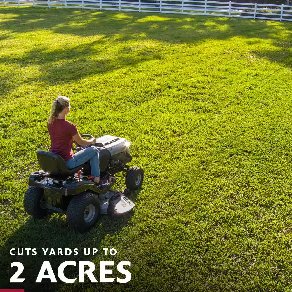 42-Inch Gas Riding Lawn Tractor with 13.5 HP Engine & 6-Speed Manual Transmission