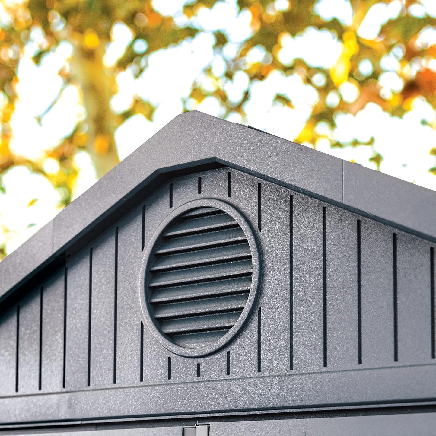 6 x 8 ft Outdoor Garden Storage Shed with Double Doors, Window & Heavy-Duty Floor Panel