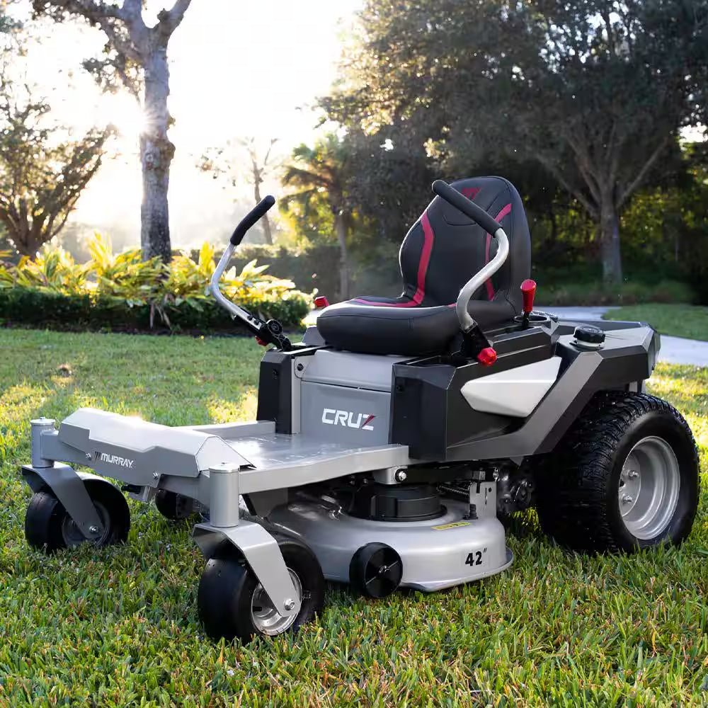 42-Inch Zero Turn Gas Lawn Mower with 19 HP Engine & Dual Hydrostatic Drive