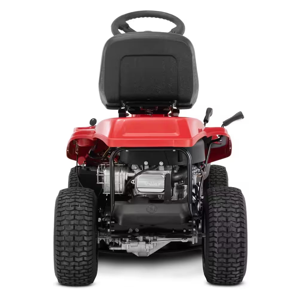 30-Inch Gas Rear Engine Riding Lawn Mower with 10.5 HP Engine, 6-Speed Manual Drive