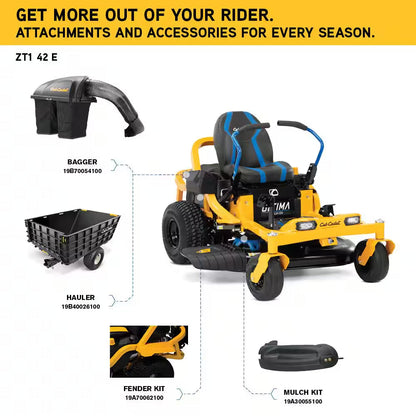 42-Inch Battery Powered Zero Turn Riding Lawn Mower with 56V MAX Lithium
